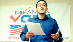 Juan V Lopez speaking at Immigration Reform